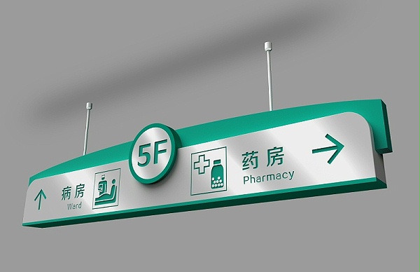 医院多向指示吊牌-天地智远标识