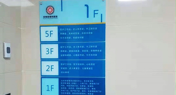 医院楼层索引
