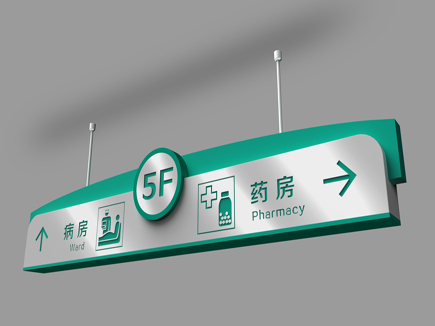 医院多向指示吊牌-天地智远标识